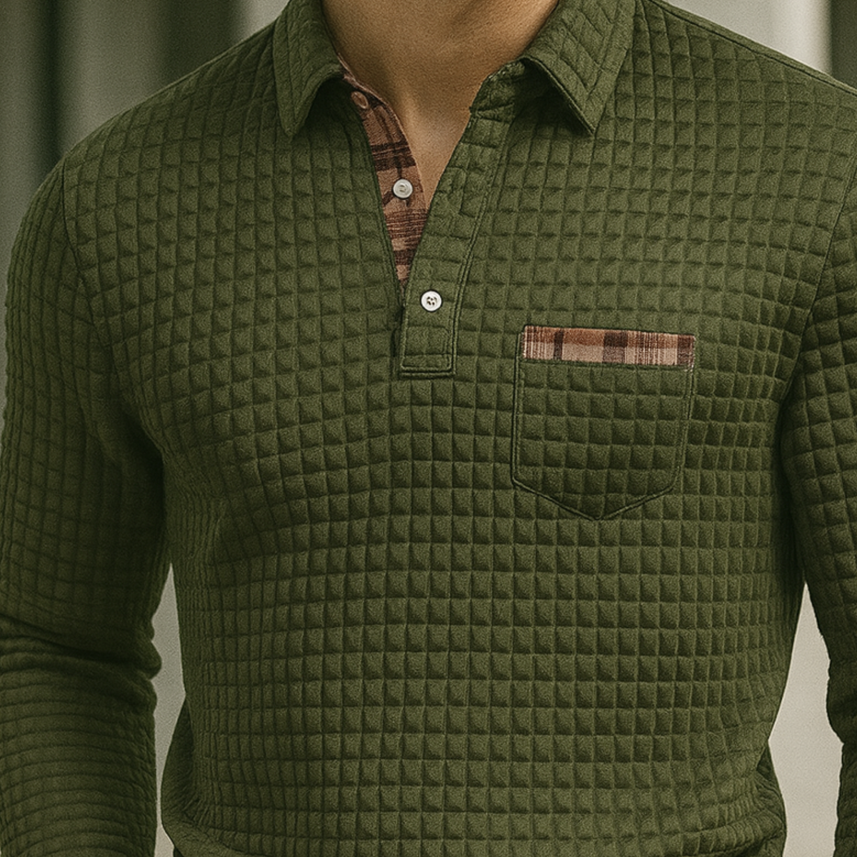 Joven | Check Pattern Polo Shirt