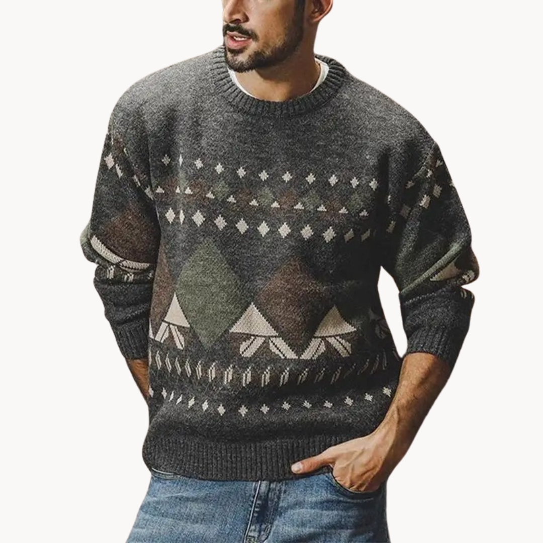 Vintage Ribbed Knit - Sweater
