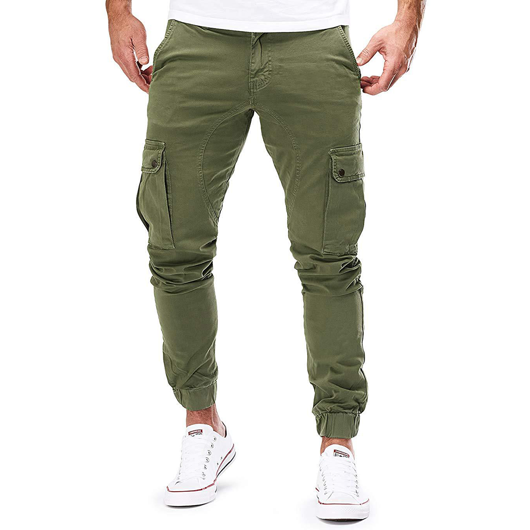 Cotton Relaxed Fit Cargo - Joggers
