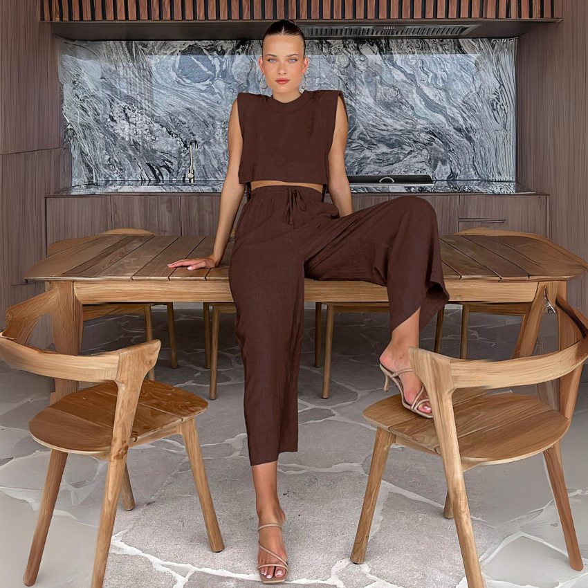 Linen Twin Set - Two-Piece Set