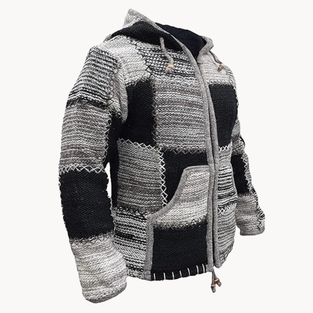 Patchwork Cotton Pullover - Sweater