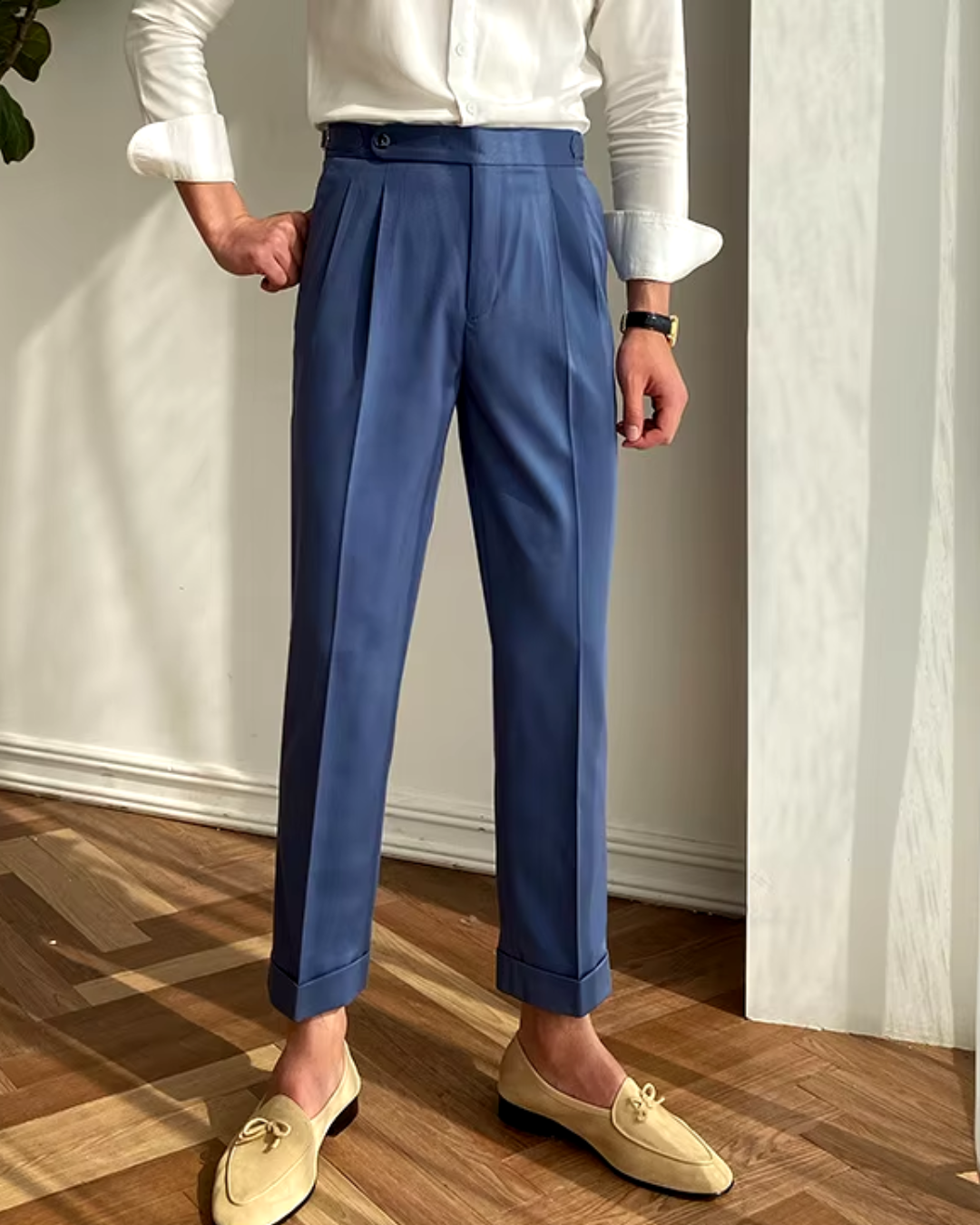 Tailored Straight-Leg - Trousers