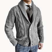 Knit Shawl Collar - Cardigan