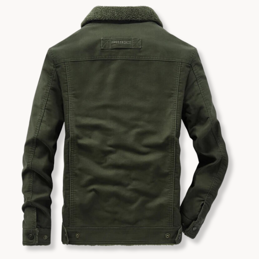 Sherpa Lined Faux Shearling - Jacket