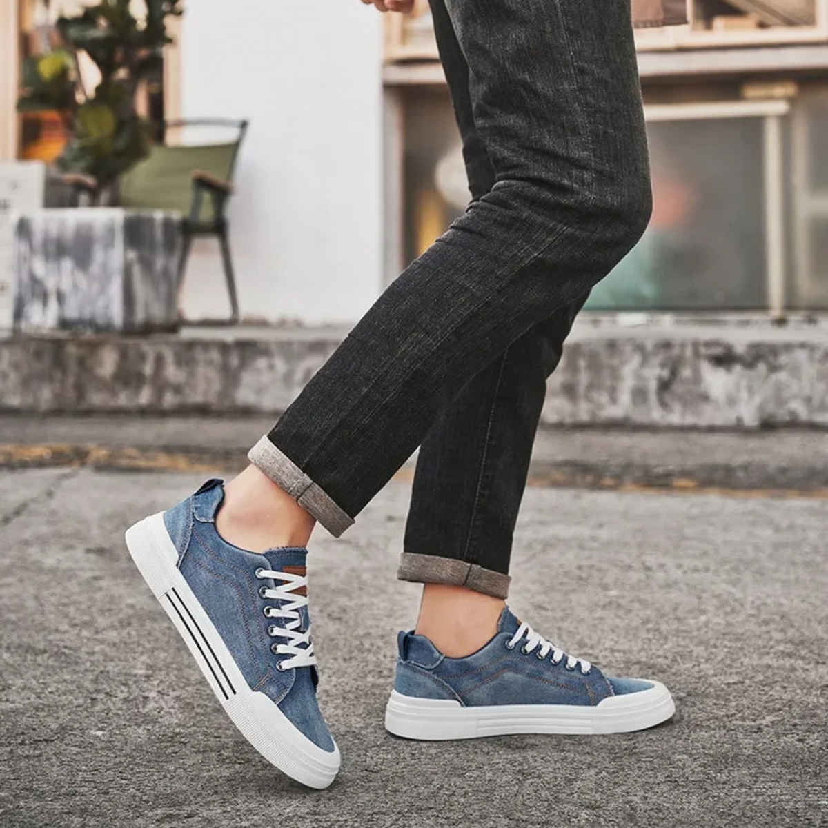 Denim Low-Top - Sneakers