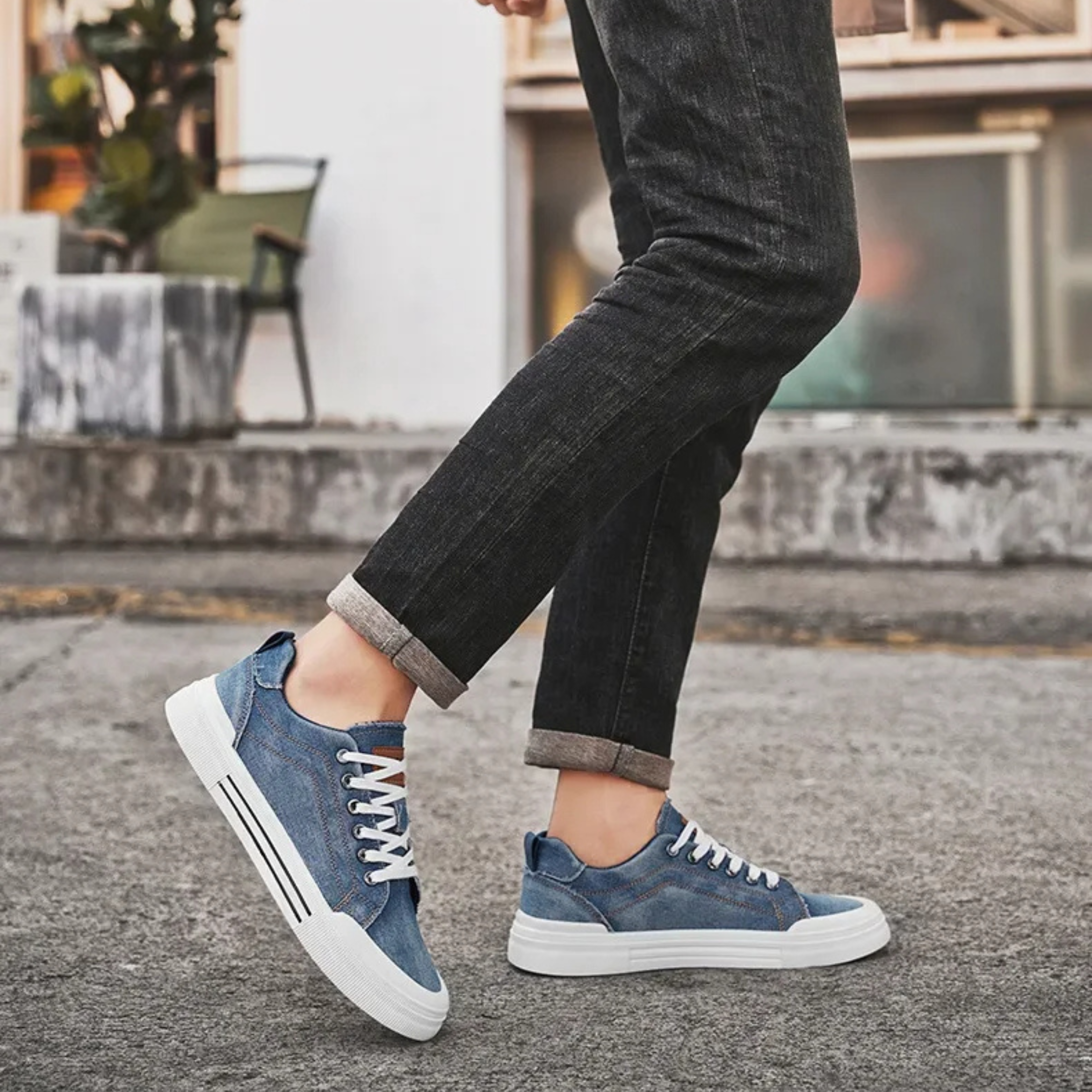 Denim Low-Top - Sneakers
