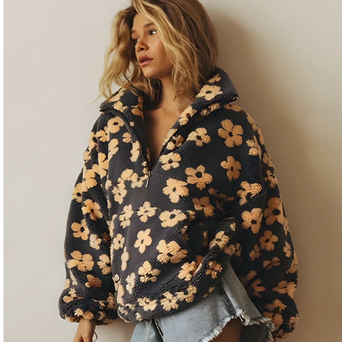 Penny - Floral Knit Sweater
