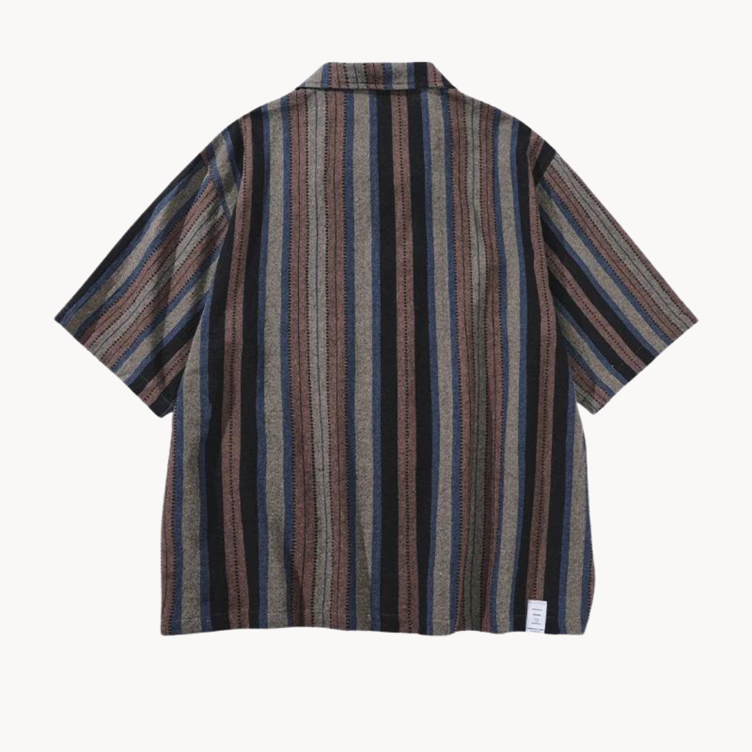 Camp Collar Relaxed Fit Button-Up - Shirt