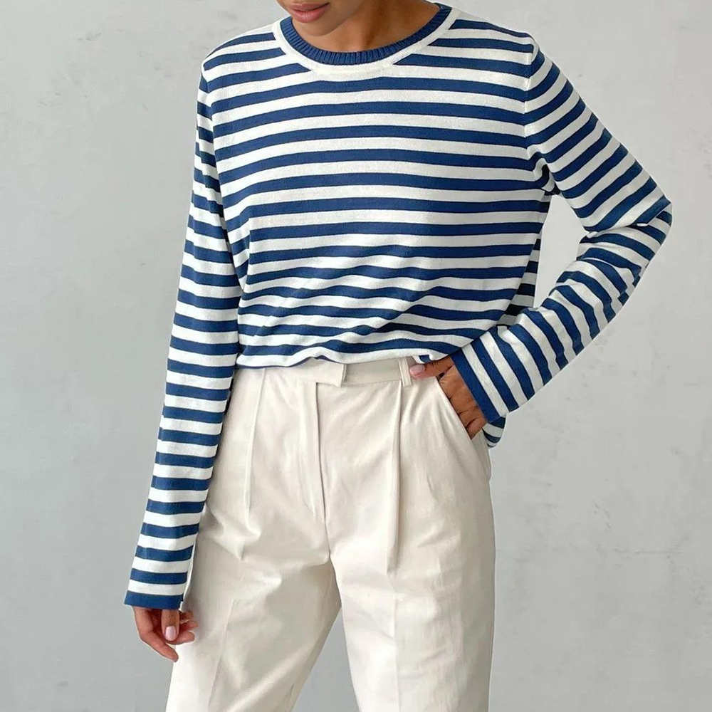 Striped Cotton Button-Down - Shirt