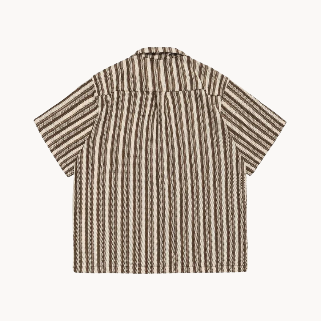 Camp Collar Relaxed Fit Button-Up - Shirt