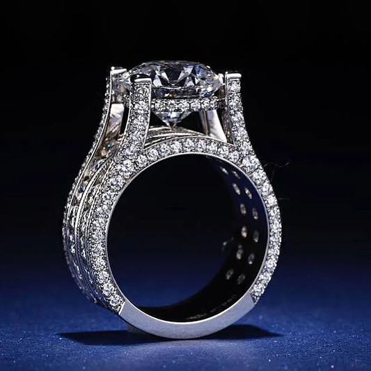 Gorgeous 3ct Round Cut sterling Silver Engagement Ring shineofdiamond