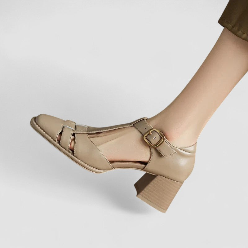 Scarlett™ | Orthopedic T-Strap Block Heels