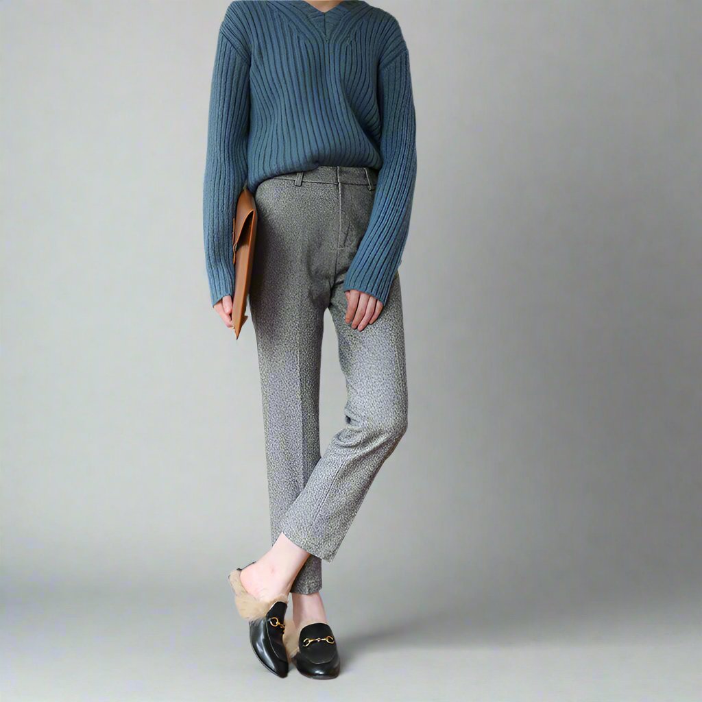 Tailored Wool Straight Leg - Trouser