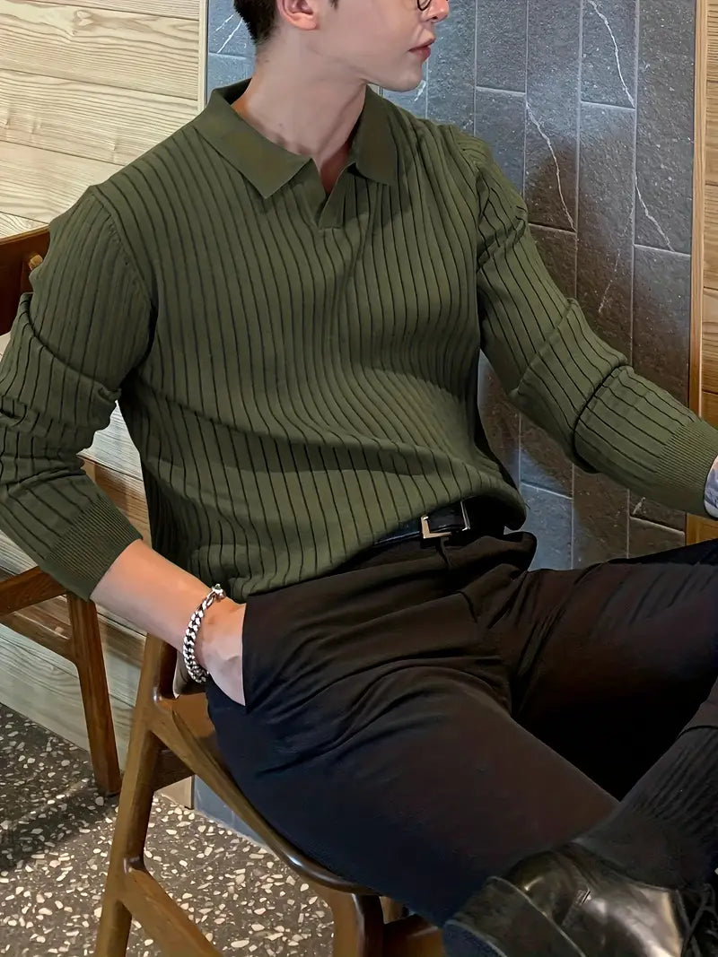 Vienna Ribbed Knit - Polo