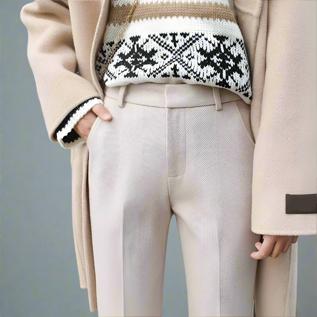 Tailored Wool Straight Leg - Trouser