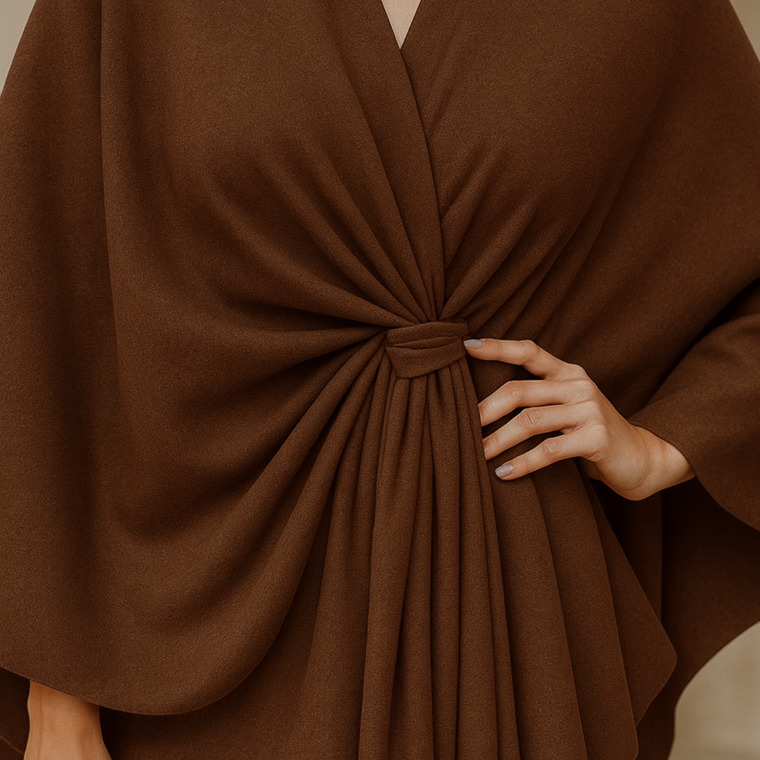 Yvonne - Draped Poncho