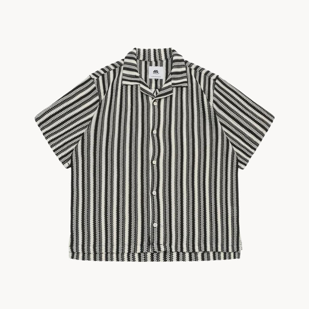 Camp Collar Relaxed Fit Button-Up - Shirt
