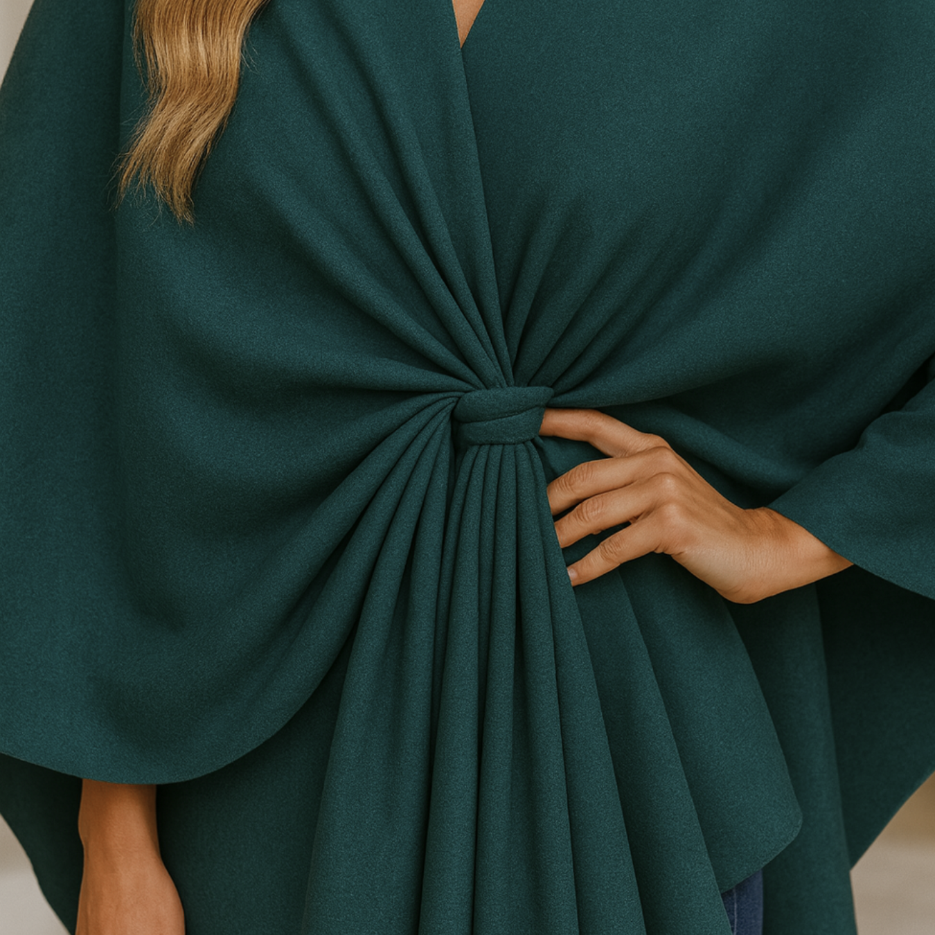 Yvonne - Draped Poncho