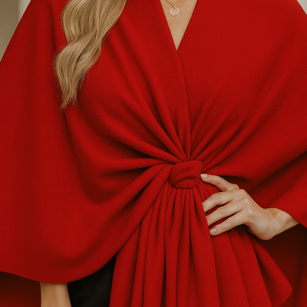 Yvonne - Draped Poncho