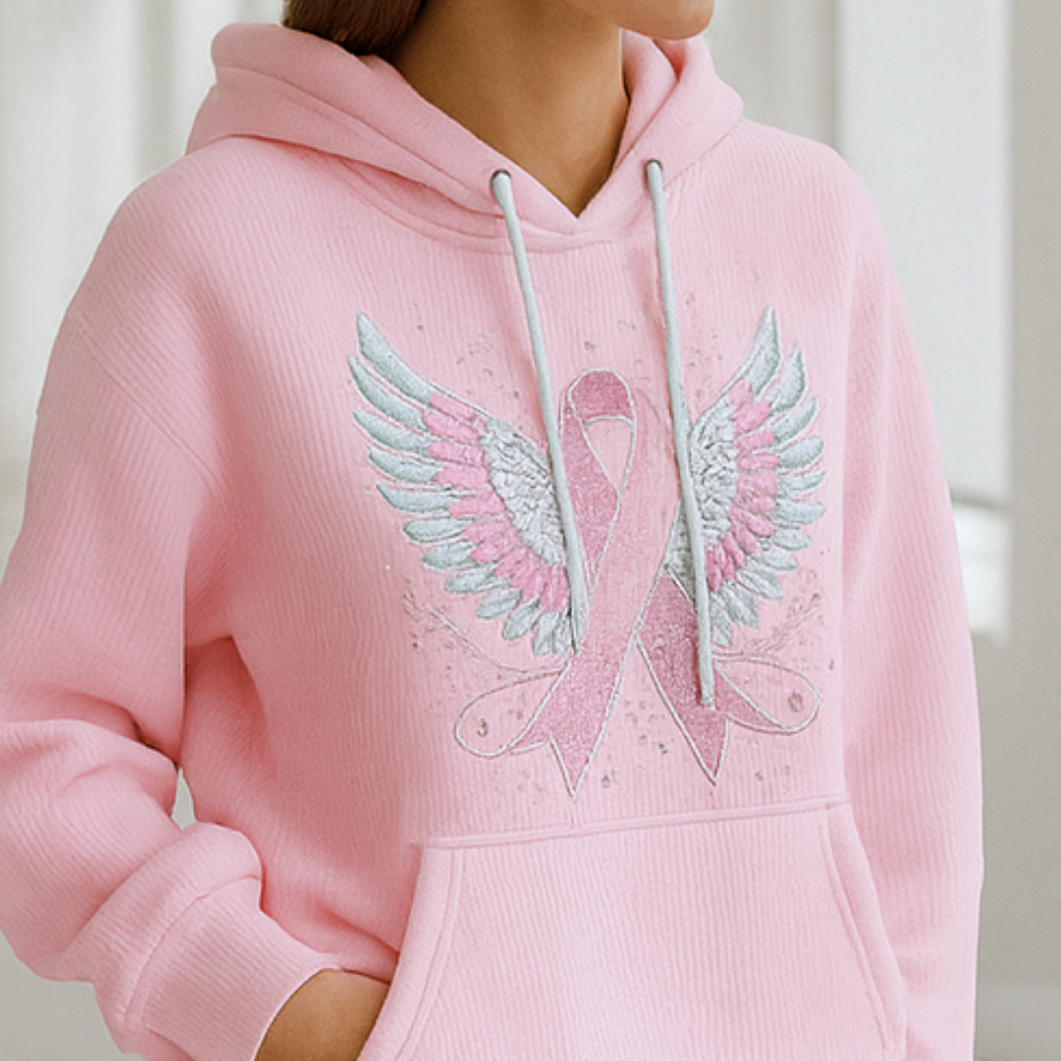 Briana - Sweater with Breast Cancer Ribbon
