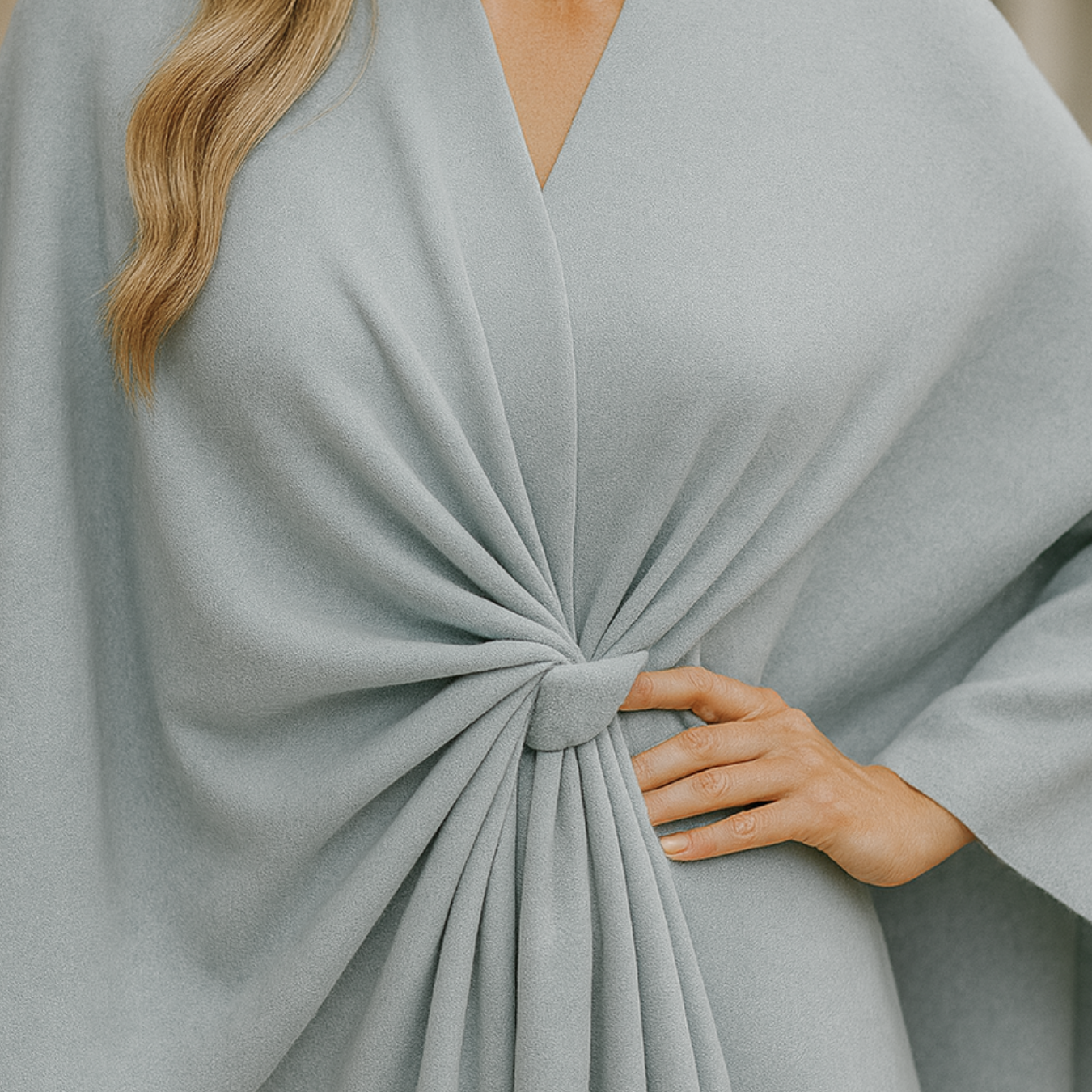 Yvonne - Draped Poncho