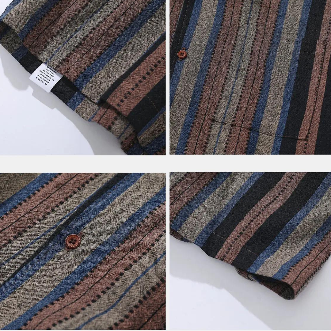 Camp Collar Relaxed Fit Button-Up - Shirt