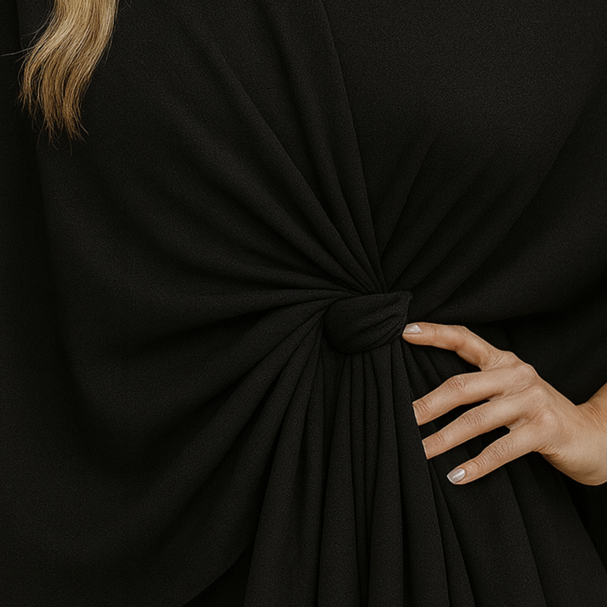 Yvonne - Draped Poncho