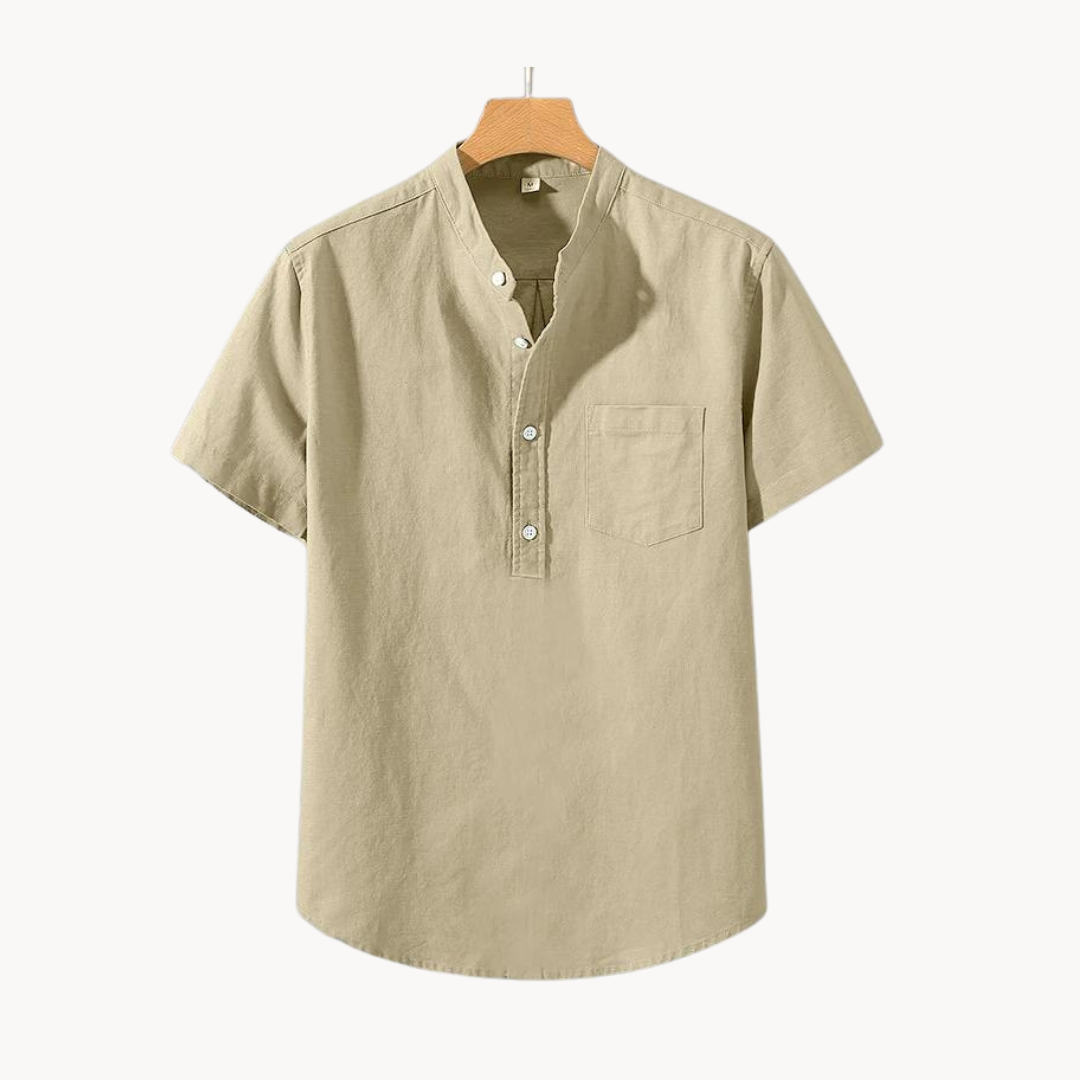 Cotton-Linen Blend - Polo Shirt