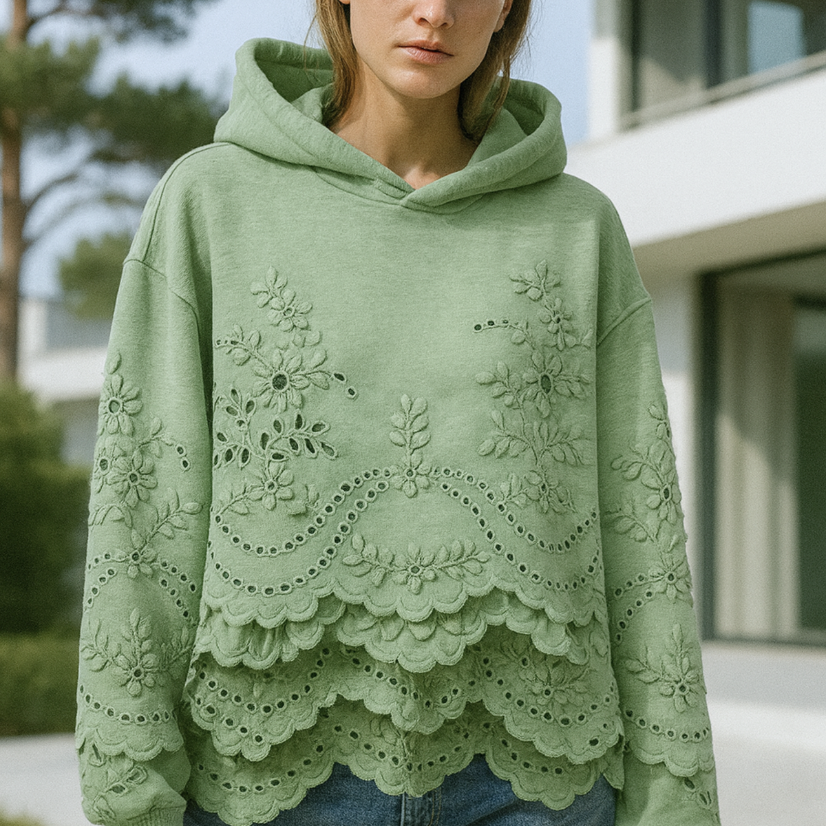 Lucia - Jumper with Lace Details