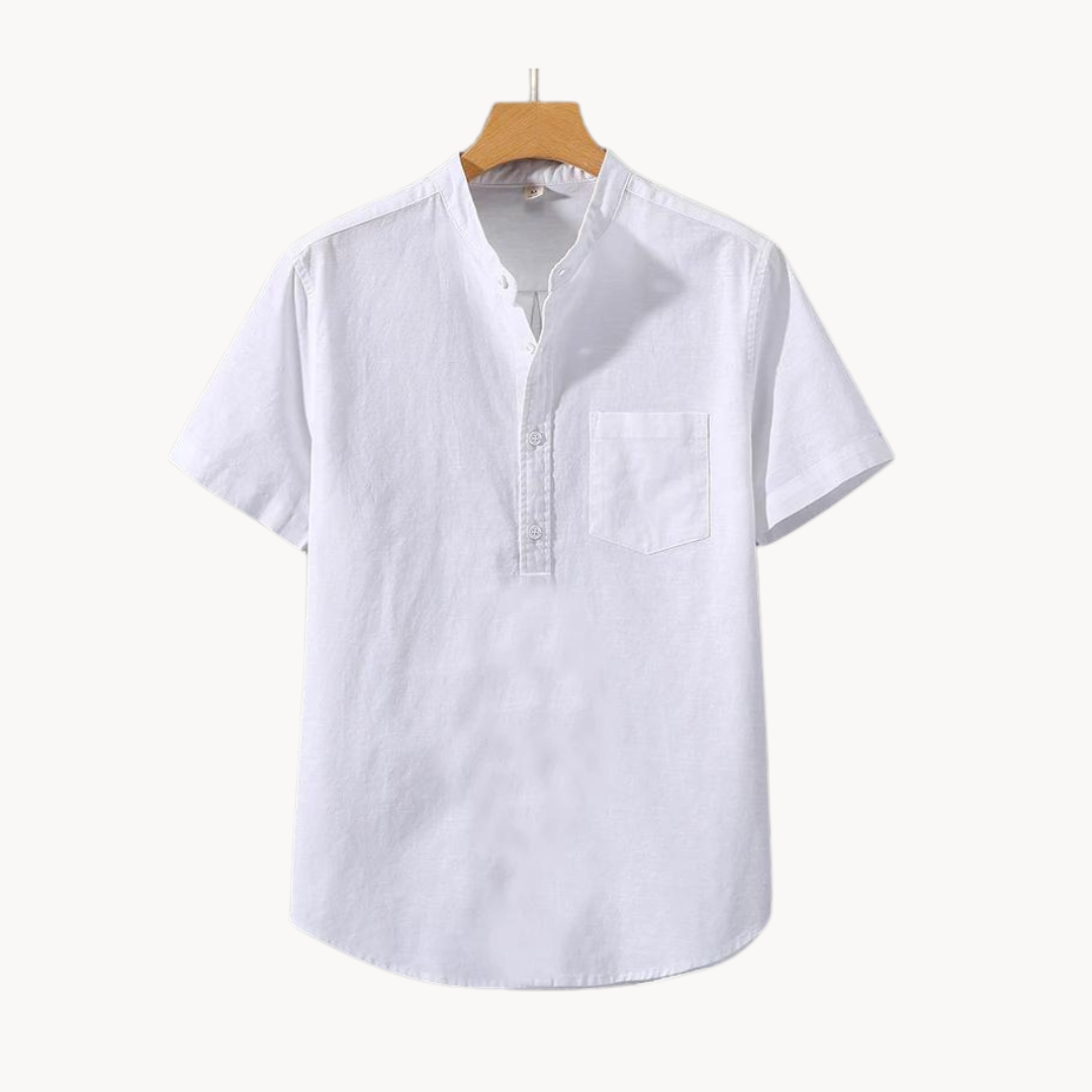 Cotton-Linen Blend - Polo Shirt