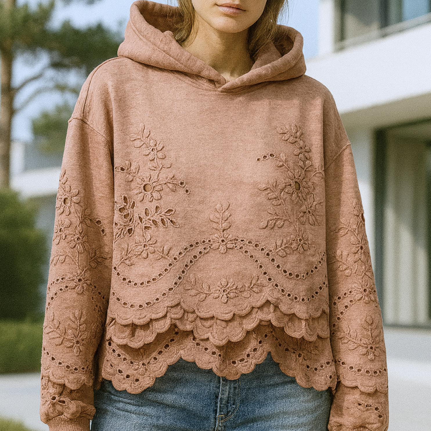 Lucia - Jumper with Lace Details