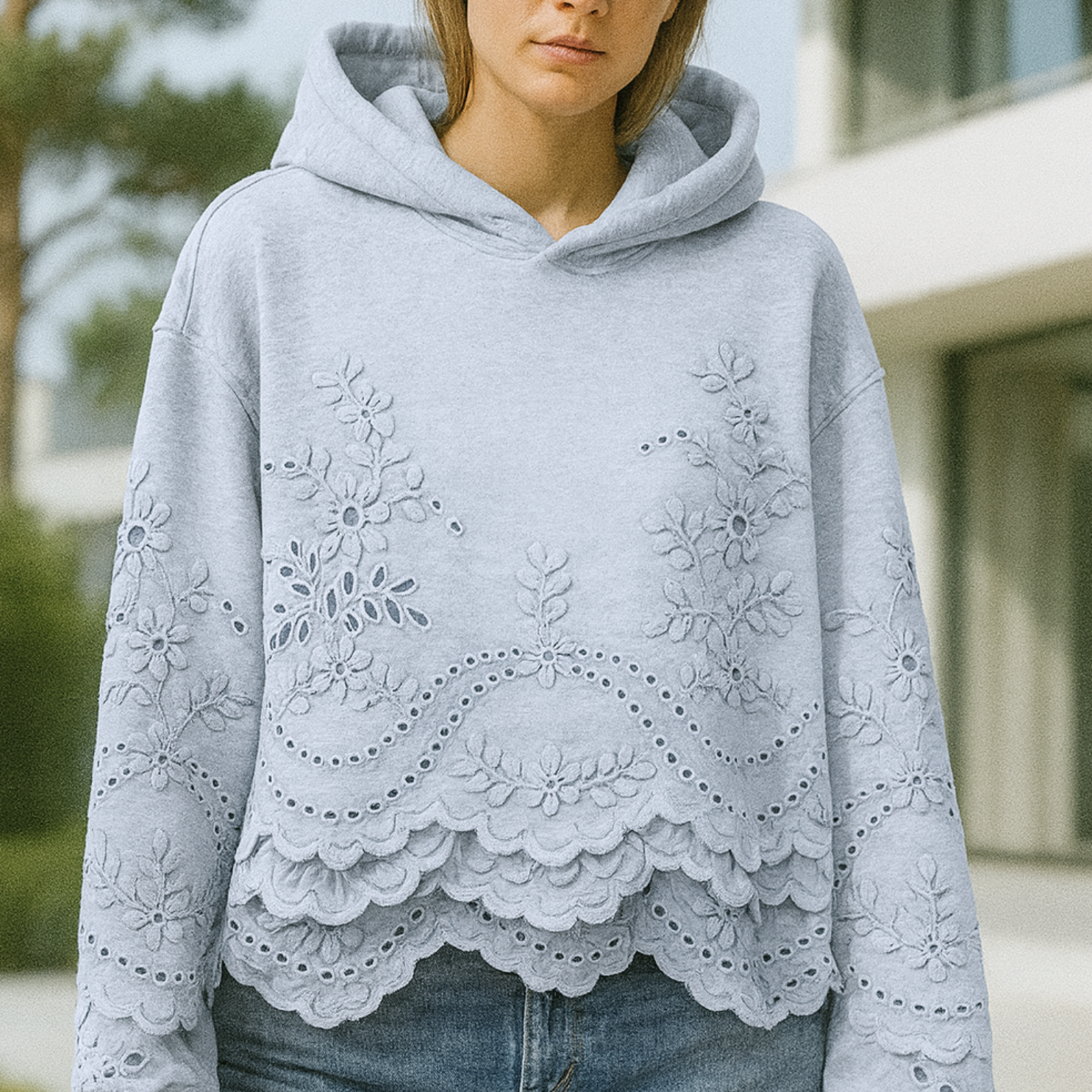 Lucia - Jumper with Lace Details