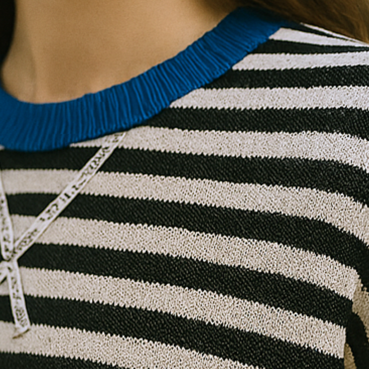 Dahlia - Striped Cotton Sweater