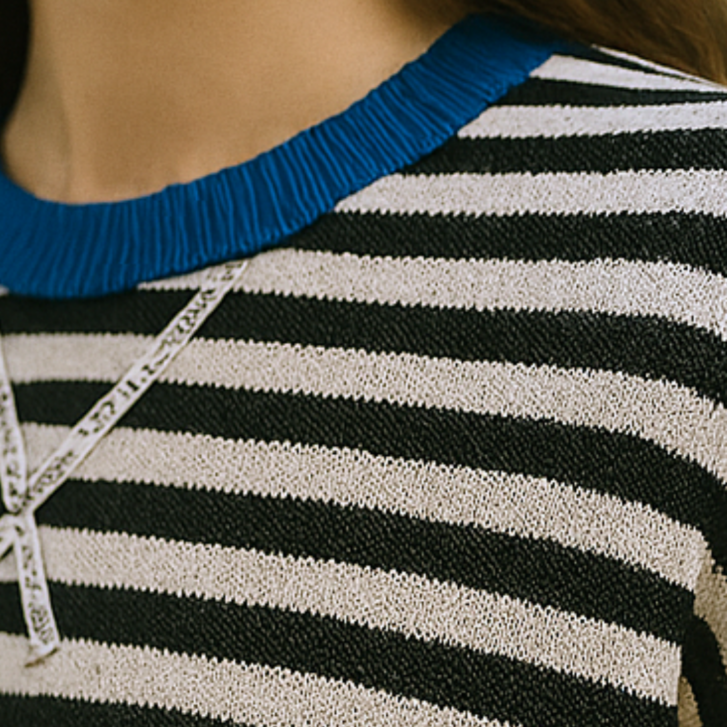 Dahlia - Striped Cotton Sweater