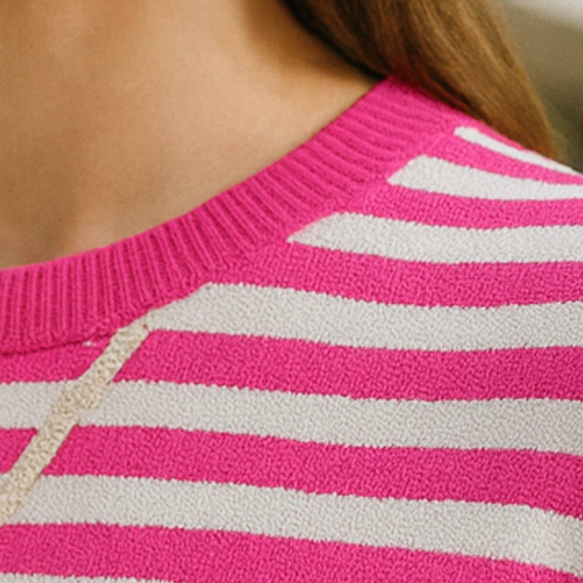 Dahlia - Striped Cotton Sweater