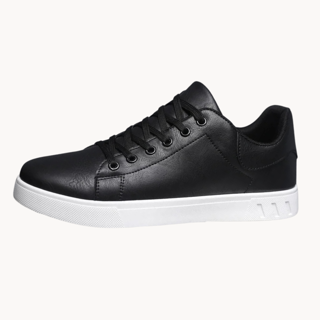 Leather Lace-Up Low-Top - Sneakers