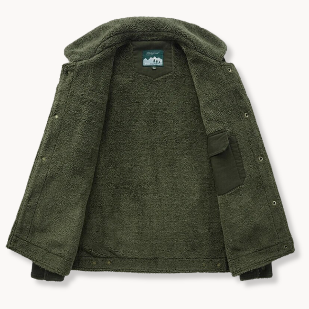 Sherpa Lined Faux Shearling - Jacket