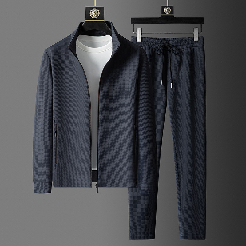 Zip-Up Slim-Fit Fleece - Tracksuit Set