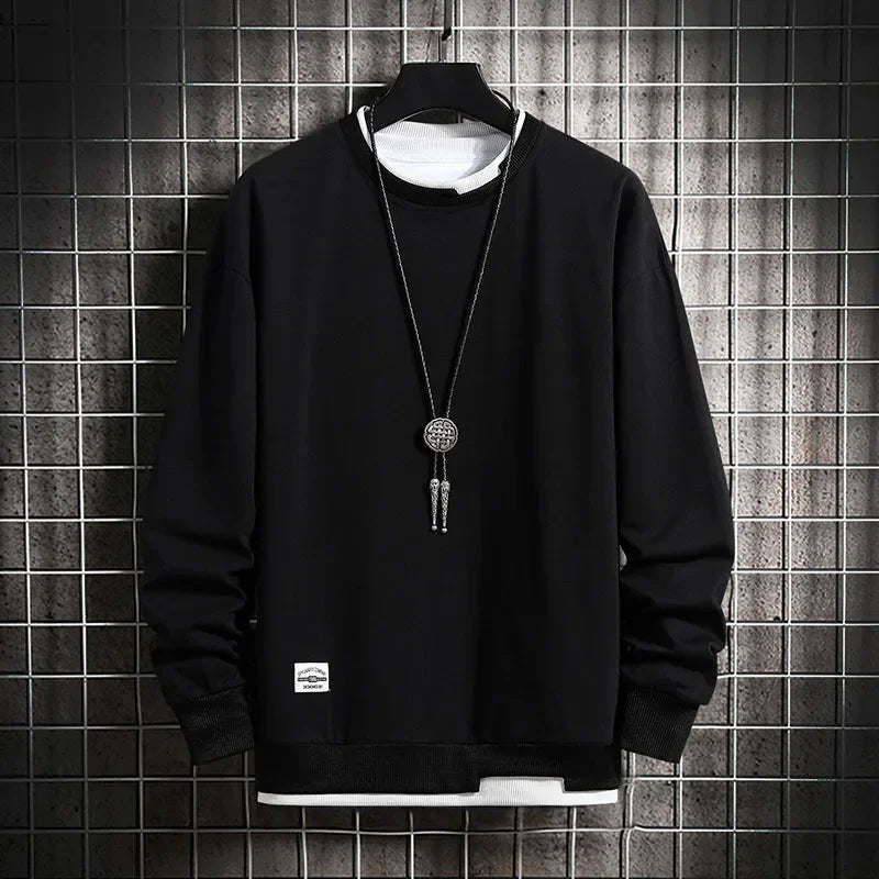 Eclipse Cotton-Blend Crewneck - Sweatshirt