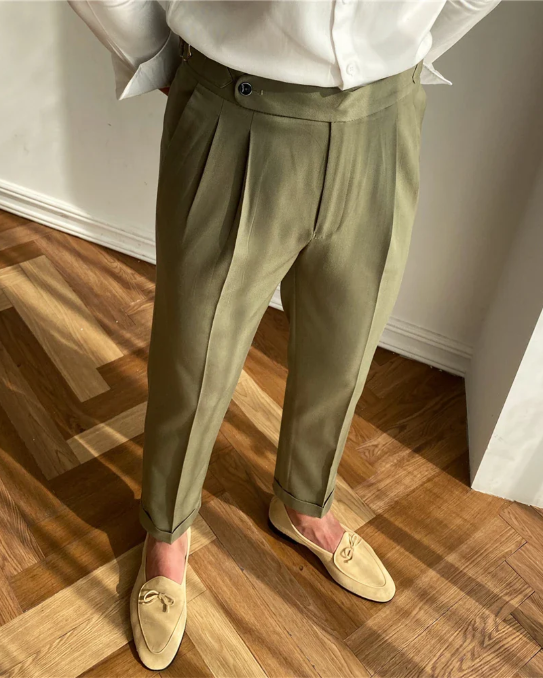 Tailored Straight-Leg - Trousers