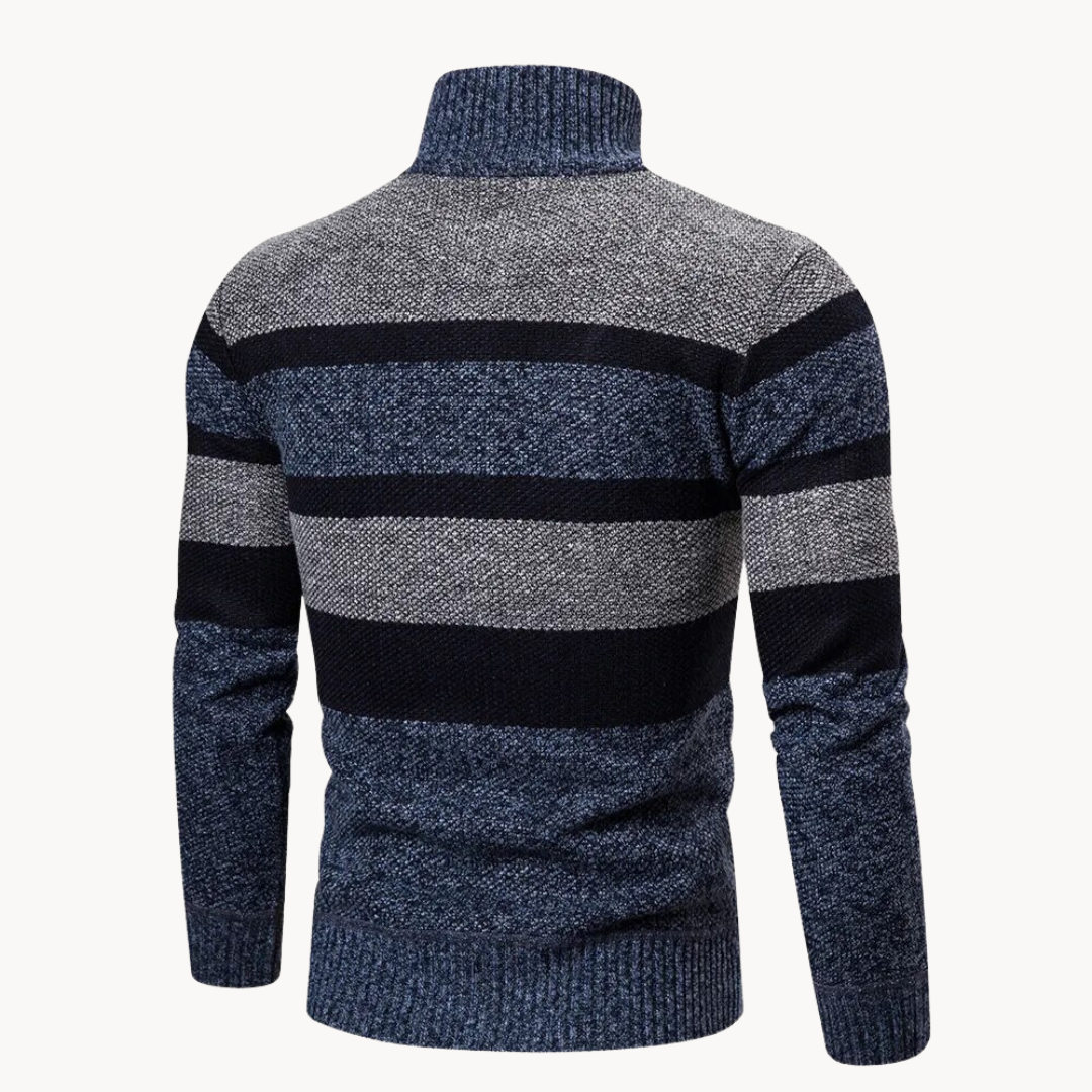 Striped Knit Crewneck - Sweater