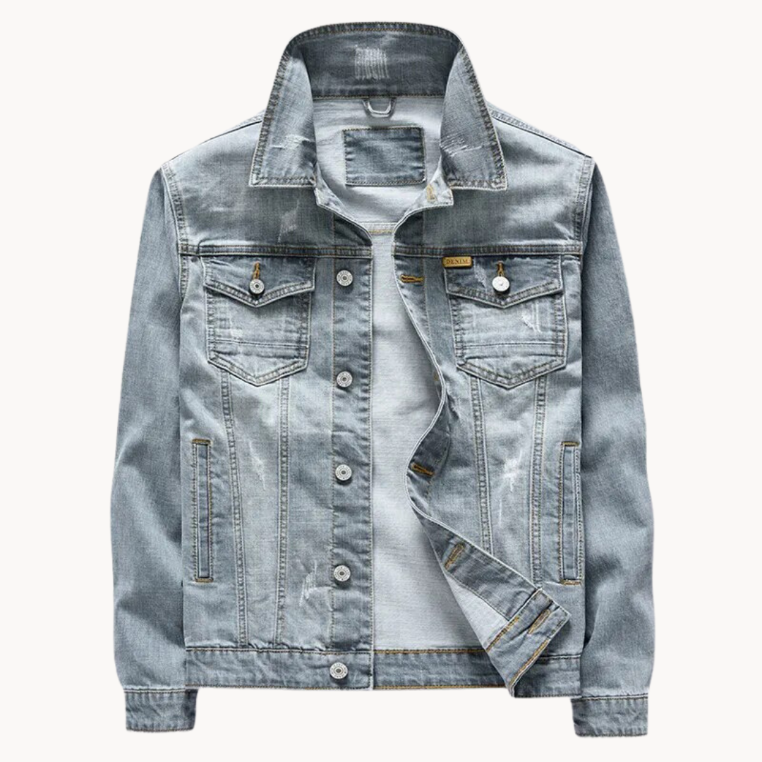 Vintage Washed Blue Denim - Jacket