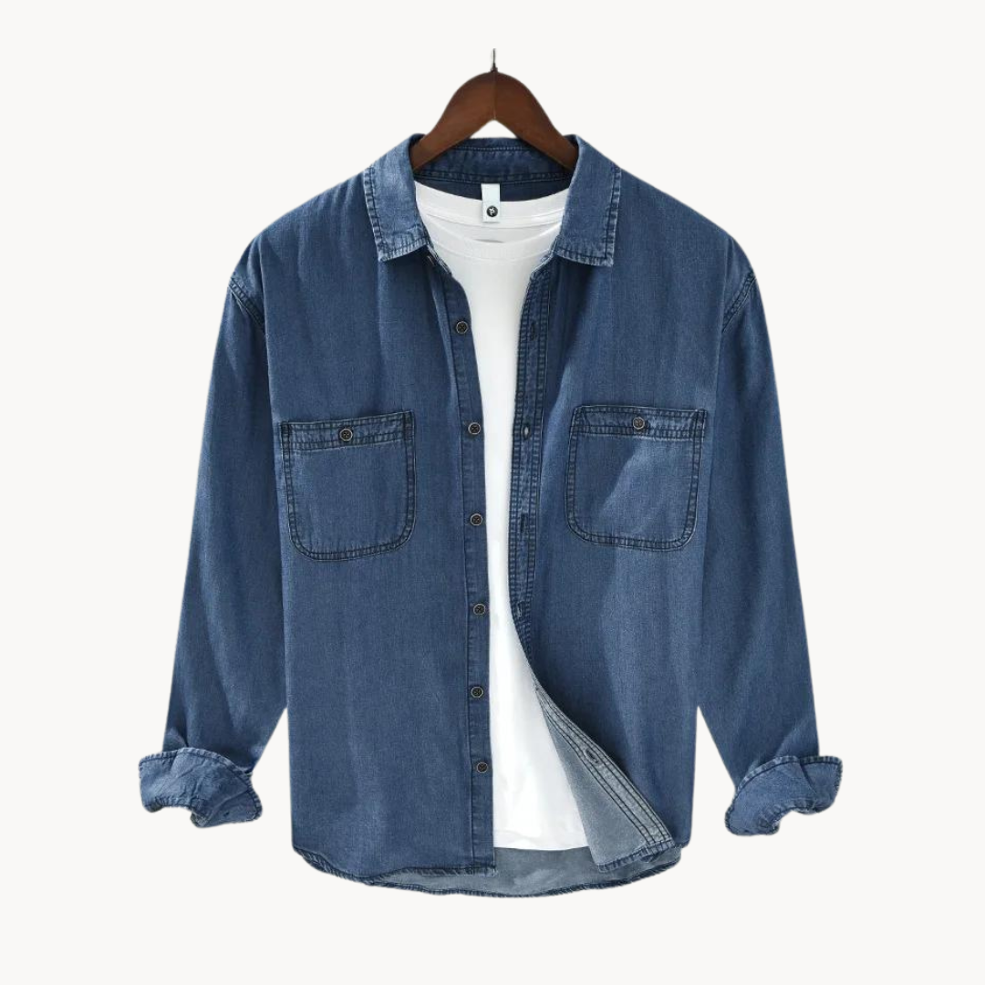 Chambray Western Button-Down - Shirt
