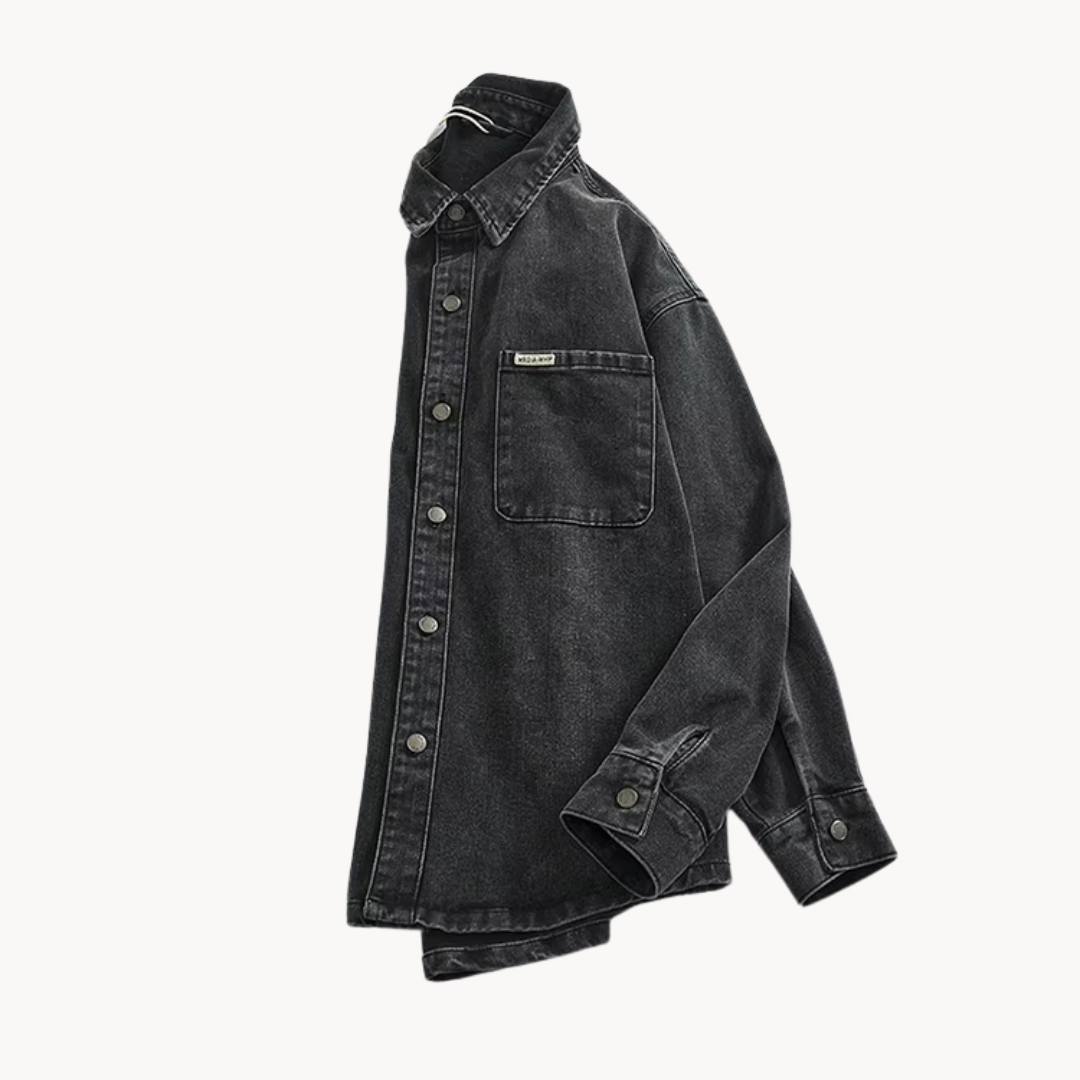 Washed Indigo Denim Western - Shirt