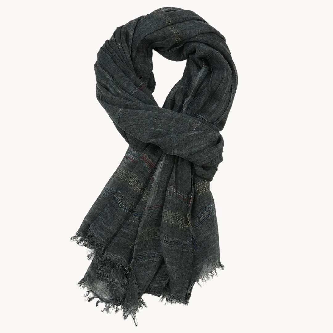 Lightweight Cotton Fringed - Scarf