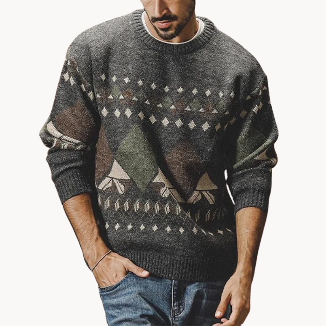 Vintage Ribbed Knit - Sweater