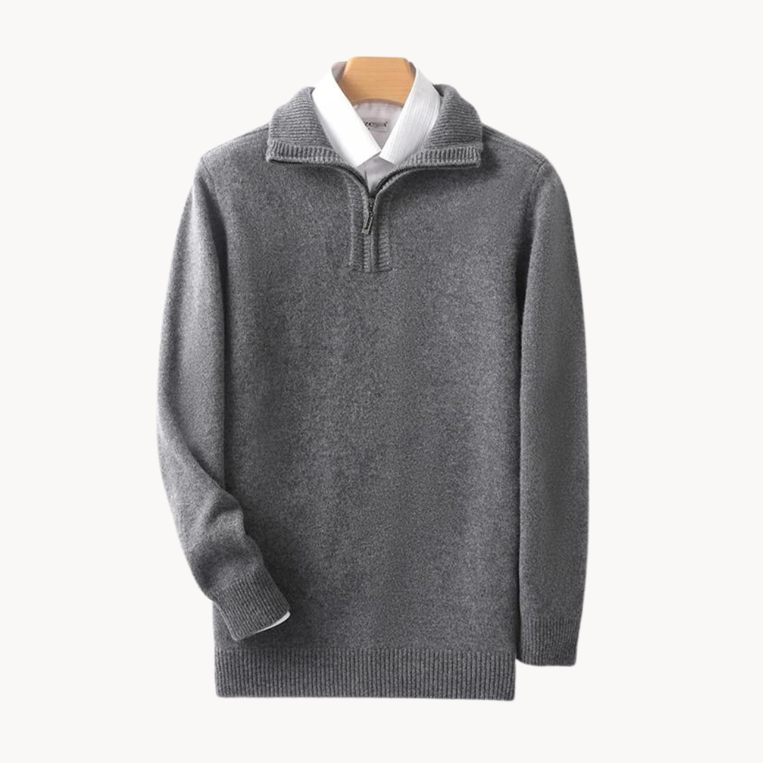Merino Wool Quarter Zip - Sweater