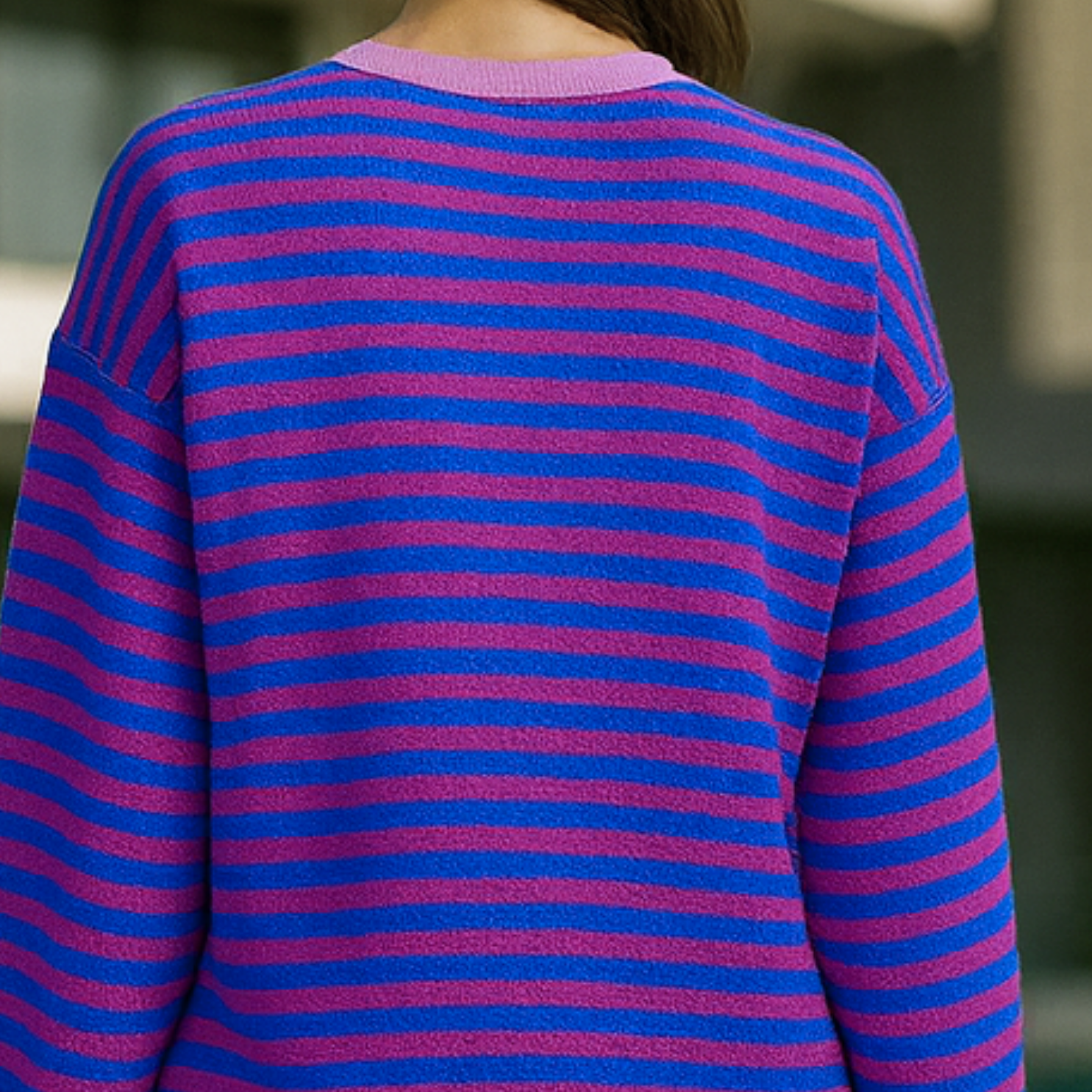 Dahlia - Striped Cotton Sweater