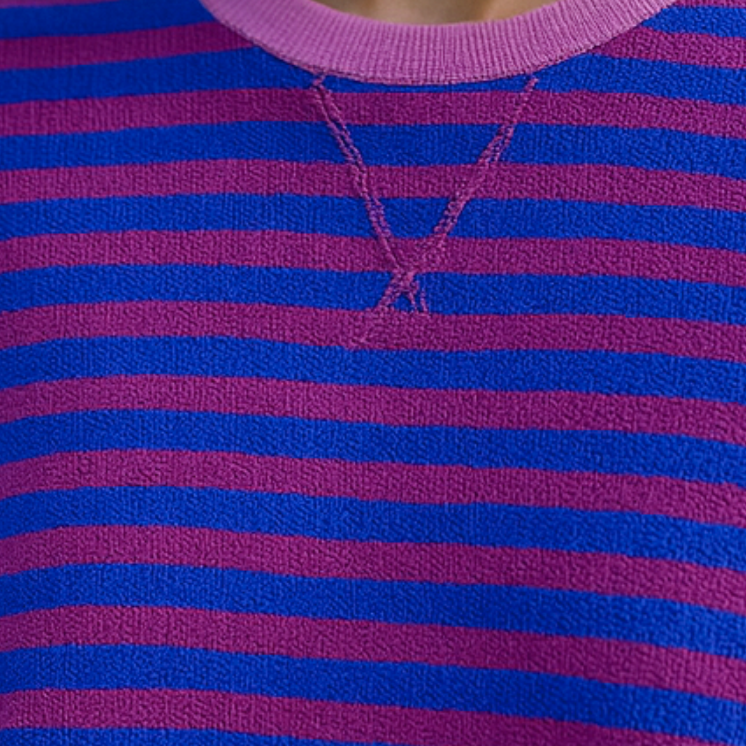 Dahlia - Striped Cotton Sweater