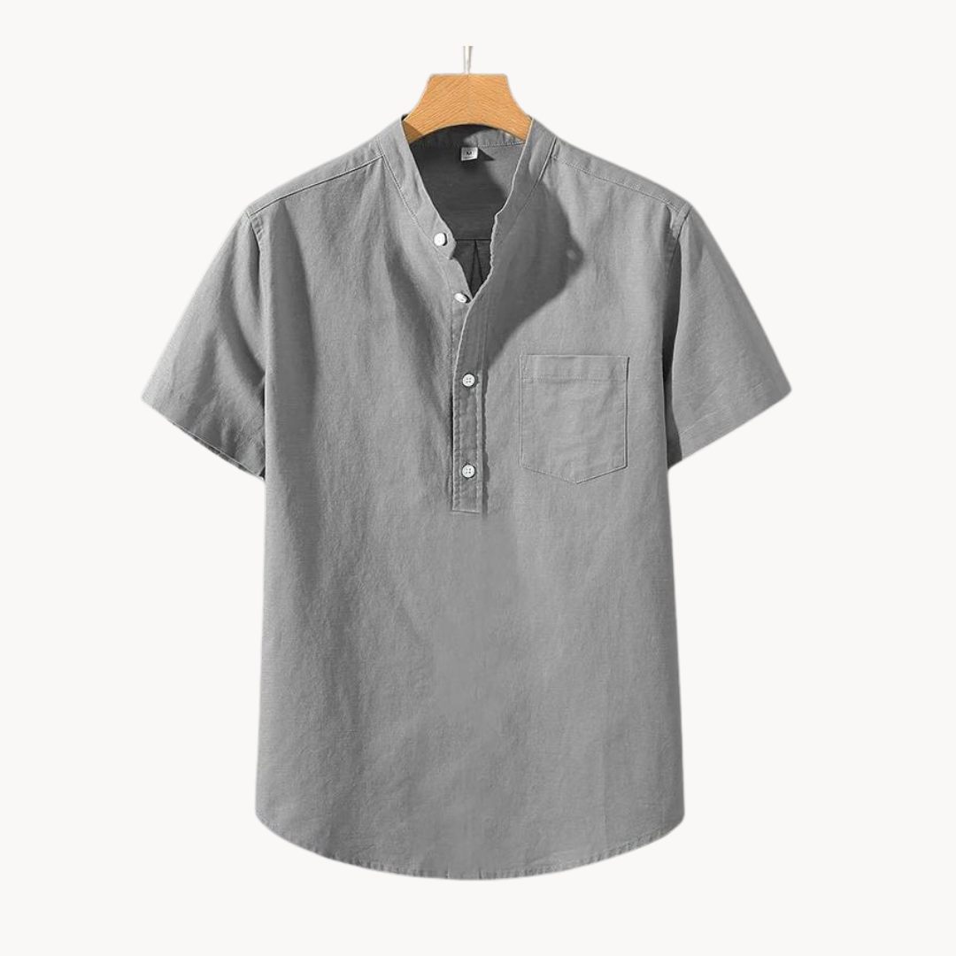 Cotton-Linen Blend - Polo Shirt